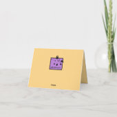 Carte de remerciements Pastel coloré et gai (Dos)