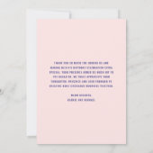 Carte De Remerciements Pastel Confetti Enfants (Dos)