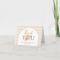 Pastel Cutie Pie En vichy Baby shower Automne Plié