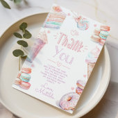 Carte de remerciements pastel pastel d'anniversair