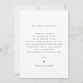 Carte De Remerciements Pastel Rainbow Arch Photo & Retro Script Mariage (Dos)