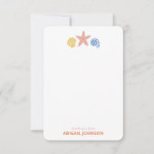 Carte De Remerciements Pastel Seashell Trio Personalized (Devant)