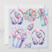 Carte De Remerciements Pastel Sleepover Fille Anniversaire (Dos)