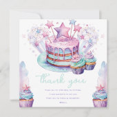 Carte De Remerciements Pastel Sleepover Fille Anniversaire (Devant)