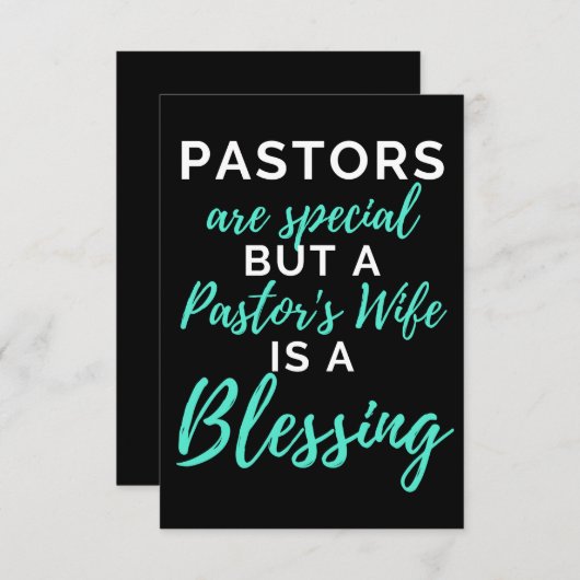 Carte De Remerciements Pasteur Are Special But A Pasteur (Devant / Derrière)