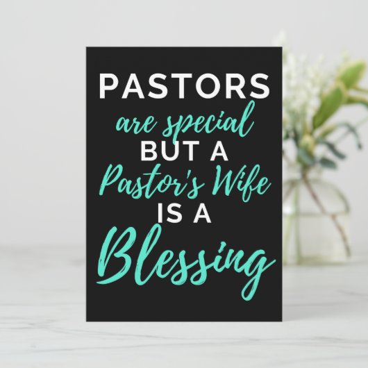 Carte De Remerciements Pasteur Are Special But A Pasteur (Debout devant)