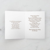 CARTE DE REMERCIEMENTS PASTOR (Intérieur)