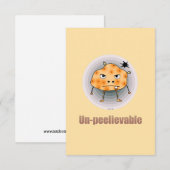 Carte De Remerciements Patate en colère drôle – Un art pelable (Devant / Derrière)