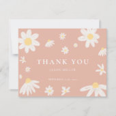 Carte de remerciements pâté rose (Devant)