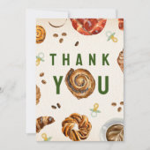 Carte De Remerciements Pâtisseries + Pacificateurs Baby shower Brunch (Devant)