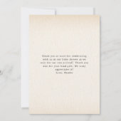 Carte De Remerciements Pâtisseries + Pacificateurs Baby shower Brunch (Dos)