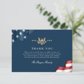 Carte De Remerciements Patriot Flat Thank You Note Card (Debout devant)