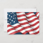 Carte De Remerciements Patriot Flat Thank You Note Card (Dos)