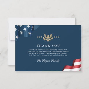 Carte De Remerciements Patriot Flat Thank You Note Card