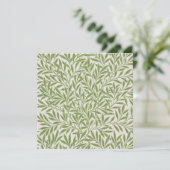 Carte De Remerciements Pattern of green leafy branches  (Debout devant)