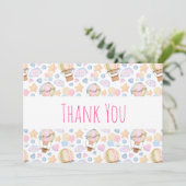 Carte De Remerciements Patters de Whimsical Watercolor (Debout devant)