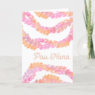 Carte De Remerciements Pau Hana