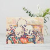 Carte De Remerciements Paul Cezanne - Aquarelle à trois crânes (Debout devant)