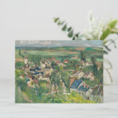 Carte De Remerciements Paul Cezanne - Auvers, Vue panoramique (Debout devant)
