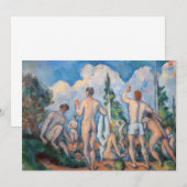 Carte De Remerciements Paul Cezanne - Bathers (Devant / Derrière)