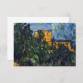 Carte De Remerciements Paul Cezanne - Château Noir (Devant / Derrière)
