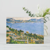 Carte De Remerciements Paul Cezanne - Golfe de Marseille vu d'Estaque (Debout devant)