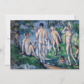 Carte De Remerciements Paul Cezanne - Groupe des Bathères (Devant)