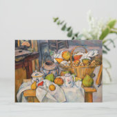 Carte De Remerciements Paul Cezanne - La vie morte avec panier (Debout devant)