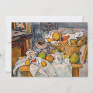 Carte De Remerciements Paul Cezanne - La vie morte avec panier