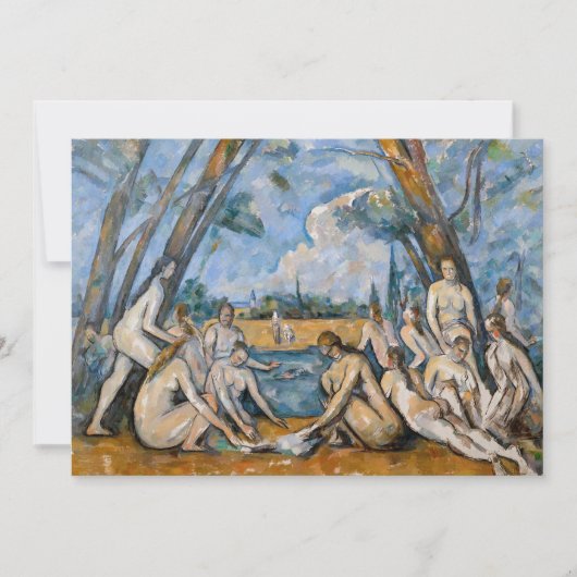 Carte De Remerciements Paul Cezanne - Les Grandes Baignoires (Devant)