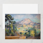 Carte De Remerciements Paul Cezanne - Mont Sainte-Victoire (Devant / Derrière)
