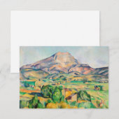 Carte De Remerciements Paul Cezanne - Mont Sainte-Victoire (Devant / Derrière)