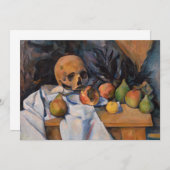 Carte De Remerciements Paul Cezanne - Nature morte avec crâne (Devant / Derrière)