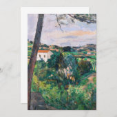 Carte De Remerciements Paul Cezanne - Pin à Estaque (Devant / Derrière)
