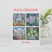 Carte De Remerciements Paul Cezanne - Sélection des chefs-d'oeuvre de Bat (Debout devant)