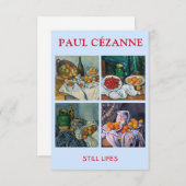 Carte De Remerciements Paul Cezanne - Toujours Vie Sélection de chefs-d'o (Devant / Derrière)