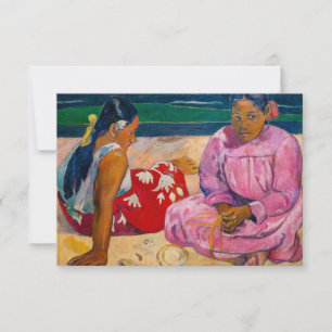Carte De Remerciements Paul Gauguin - Femmes de Tahiti sur la plage