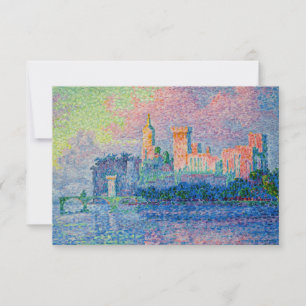 Carte De Remerciements Paul Signac - Le Palais des Papes, Avignon