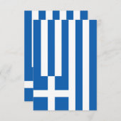 Carte De Remerciements pavillon de la Grèce (Devant / Derrière)