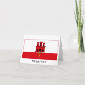 Carte De Remerciements Pavillon Gibraltar (Devant)