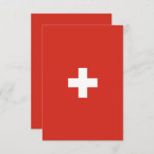 Carte De Remerciements pavillon suisse (Devant / Derrière)