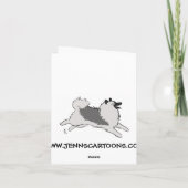 Carte De Remerciements Pays Keeshond (Dos)