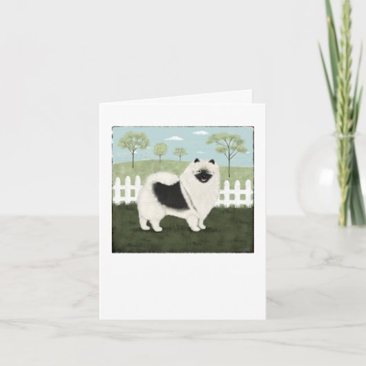 Carte De Remerciements Pays Keeshond (Devant)