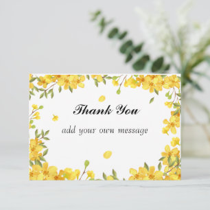 Carte De Remerciements Pays Tournesol Printemps