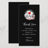 Carte De Remerciements Paysage Abstrait du Mont Fuji (Devant / Derrière)