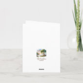 Carte de remerciements paysage aquarelle (Dos)