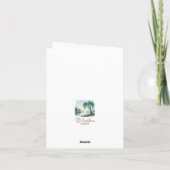 Carte de remerciements paysage aquarelle (Dos)