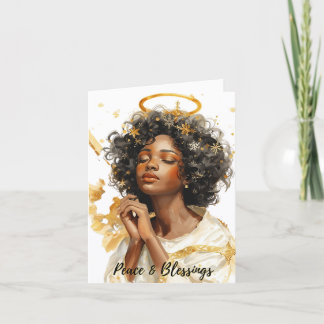 Carte De Remerciements Peace Angel Card by Alicia McDaniel Fine Art