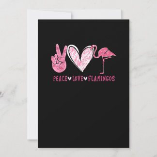 Carte De Remerciements Peace Love Flamingo | Flamingo Lover