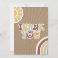 Peace Super Welcome Baby shower Brown rose Hippie